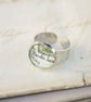 Simple Map Ring Personalised Custom City Map Stocking Filler  - Image 1