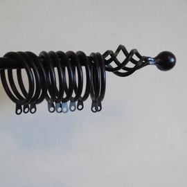 Curtain Pole Set......................................Hand Made in Forged Steel.