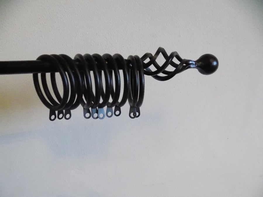 Curtain Pole Set......................................Hand Made in Forged Steel.