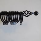 Curtain Pole Set......................................Hand Made in Forged Steel.