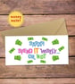 Spend it Wisely Personalised Money Wallet Card - cash gift envelope
