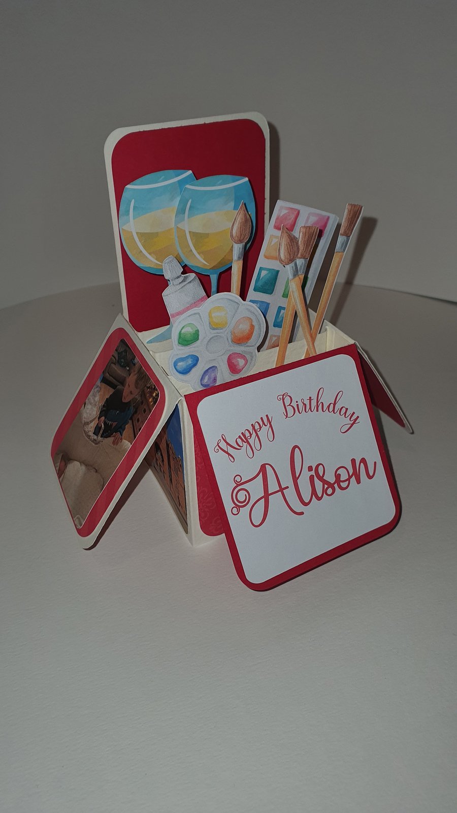 Artist Birthday Box Card - can be personalised