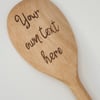 Personalised wooden spoon