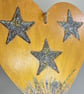 Christmas Star Hanging Wooden Heart Decoration  - Image 4