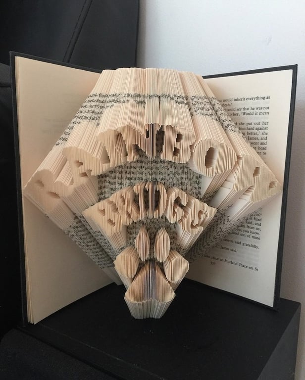 Rainbow Bridge Paw Print COMBI Book Folding Pattern - EMAILED PDF PATTERN