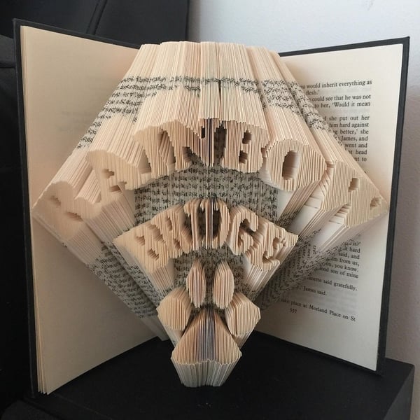 Rainbow Bridge Paw Print COMBI Book Folding Pattern - EMAILED PDF PATTERN