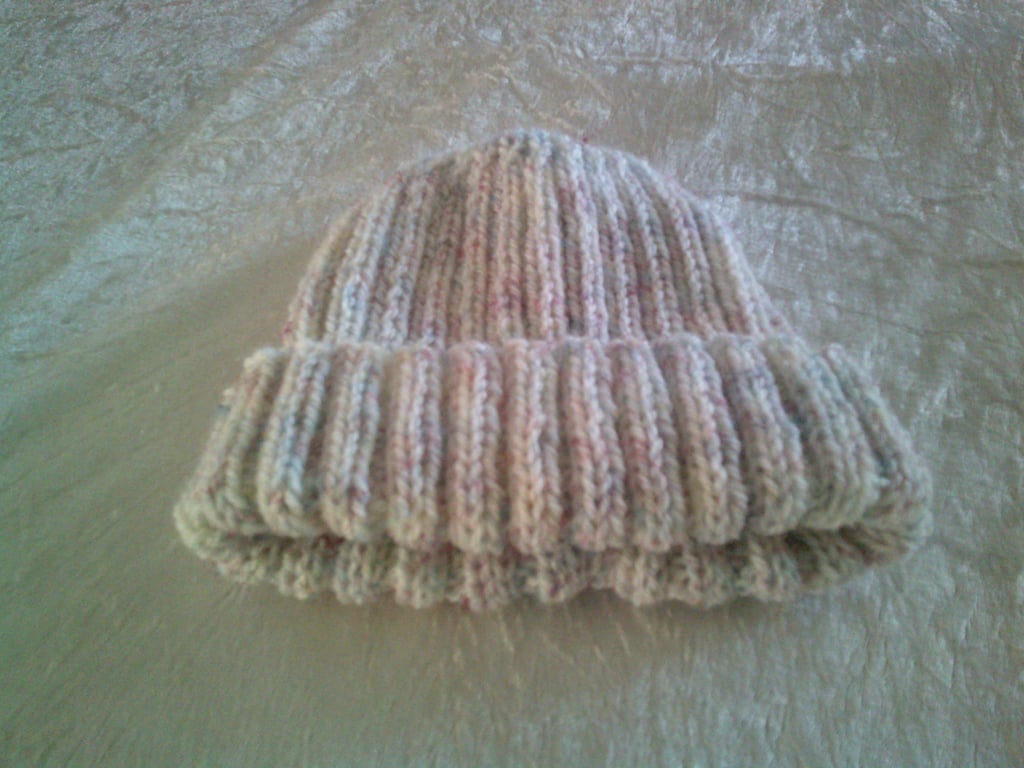 Hand Knitted Child's Aran Hat for Child aged 5-6 years