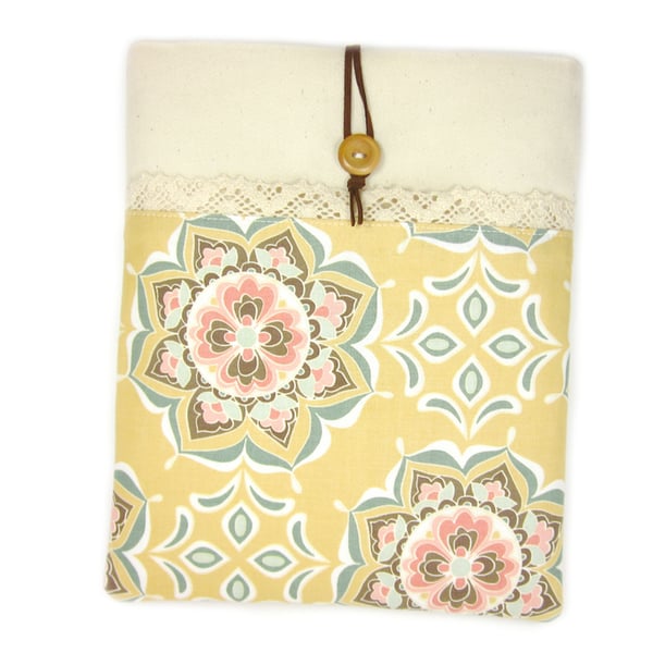 Kindle Fire HD Case, iPad Case, iPad Air Cover, Galaxy Tab 3, Yellow Flowers