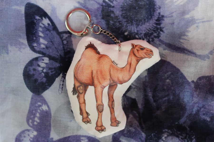Dromedary Camel Plush Keyring Animal Bag Charm Accessory