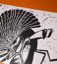 Hermit Crab Lino Print - Image 5