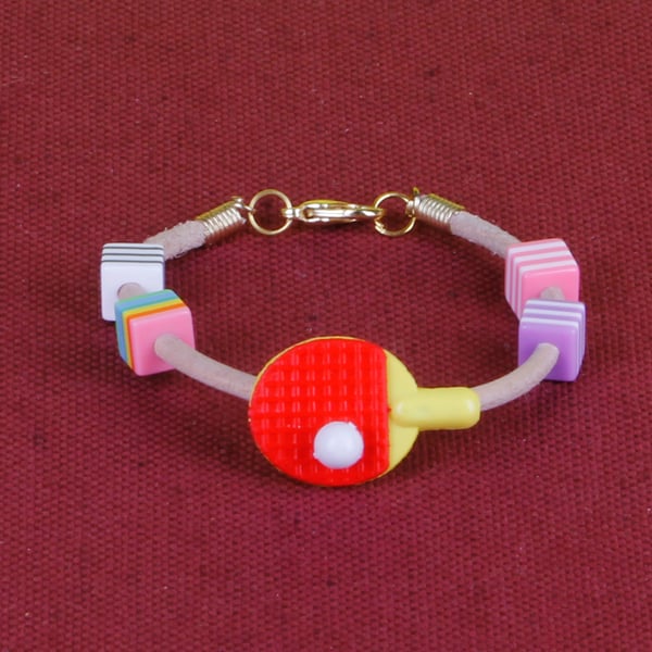 2 - CHILD'S LEATHER THONG BRACELET