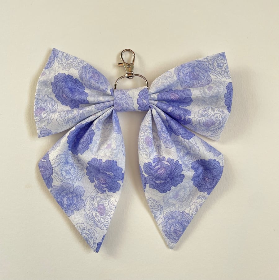Purple Flowers accessory bow