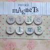Fridge Magnets "Wine Time"