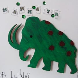 Childs Mammoth Birthday Card