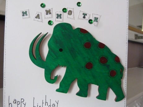 Childs Mammoth Birthday Card