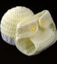 Handmade Baby Beanie Hat and Diaper Cover Gift Set - Image 1