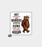 Funny Vinyl Sticker For Adults - Bear Avoiding People