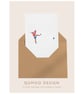 Cards Football Boy Male blank card gift watercolour (QM343)