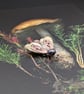 Handmade Brass and Bronze Moth Brooch with Freshwater Pearl - Image 9