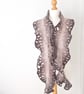 Ruffled felted scarf - neutrals - Image 5