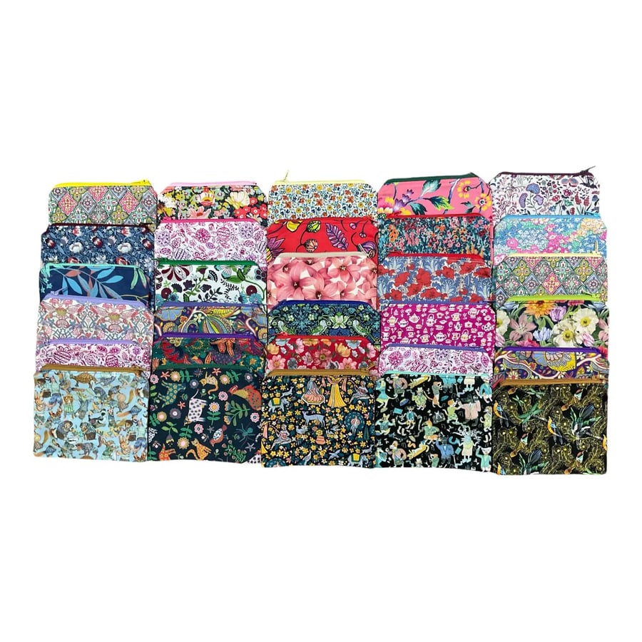 Liberty fabric Coin purse, credit card pouch, small notions case