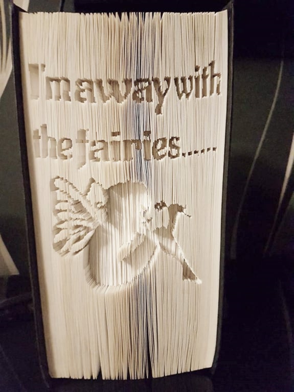 I'm away with the fairies CUT & FOLD Book Folding Pattern - EMAILED PDF PATTERN