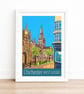Chichester West Sussex travel poster print by Susie West - Image 3