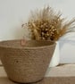 Handmade natural Jute Bowl Rustic Natural Storage Basket Cone