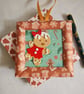 Dancing Gingerbread Girl in Frame Christmas Card with hanging loop - Image 5