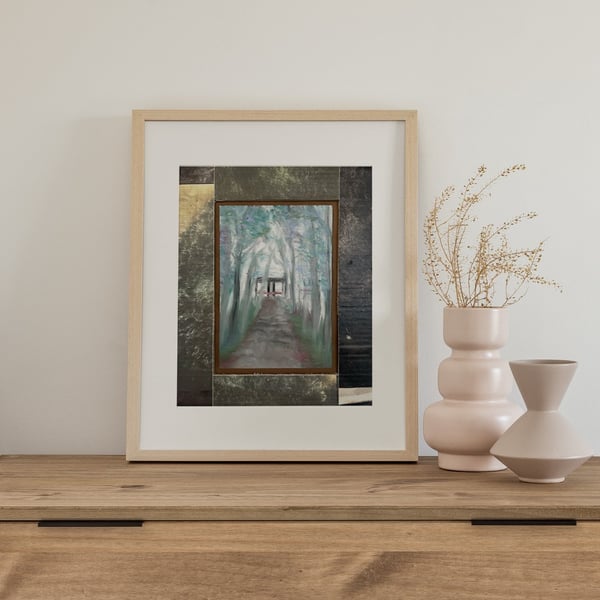 Waves (Original Artwork), Oil Pastel on Card, 33x26 cm