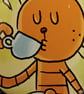 Picture Book  Badge - Cat Drinking Tea - Image 3