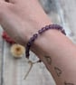 Amethyst Gemstone and Sterling Silver Bead Bracelet - JBJ10004 - Image 3