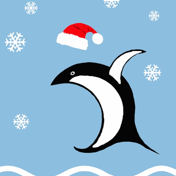 Penguin Christmas Card