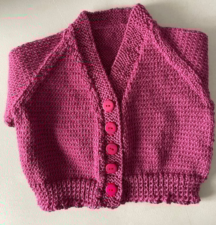 Hand Knitted Baby Jacket 3-6 months
