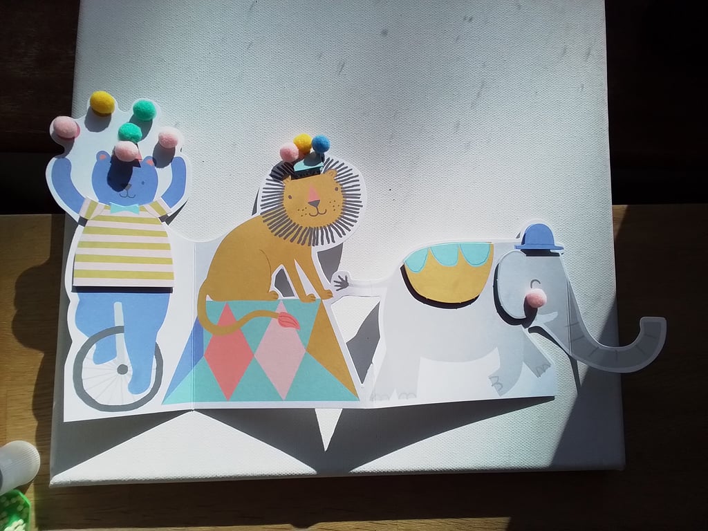 Circus themed card. Birthday card. Any occasion card. Ref 273