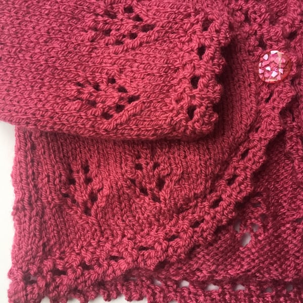 12-18 m pink cardigan 