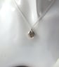 Silver Pebble Necklace with Moon and Copper and Brass Accents - Image 4