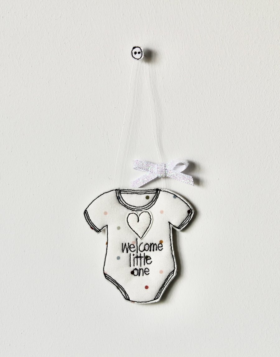 'Welcome Little One' - Hanging Decoration