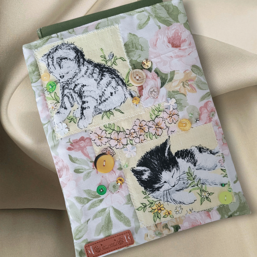 Kitten Book Sleeve made in Sussex 