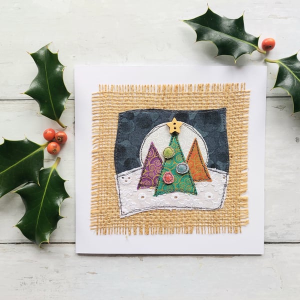 Three Trees Christmas Card