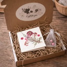 Valentine  eco gift set with dried flowers