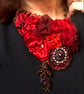 Red Victorian bib necklace  - Image 4