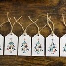 'O Christmas Tree' – Pack of 6 Handmade Festive Tags for Christmas