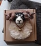 Needle Felted Sheep Brooch Swaledale  - Image 4