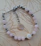 Rose Quartz and Shell bracelet. 