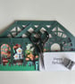 Handmade 3D Greenhouse with flowers card - Image 3