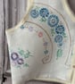 Top, Sleeveless, Repurposed Embroidered Linen  STH 0004 - Image 2