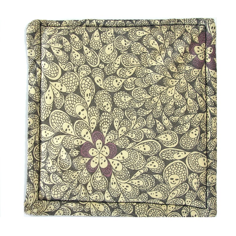 Grayson Perry Coasters Liberty Cranford Purple Fabric Mug Rug British Art