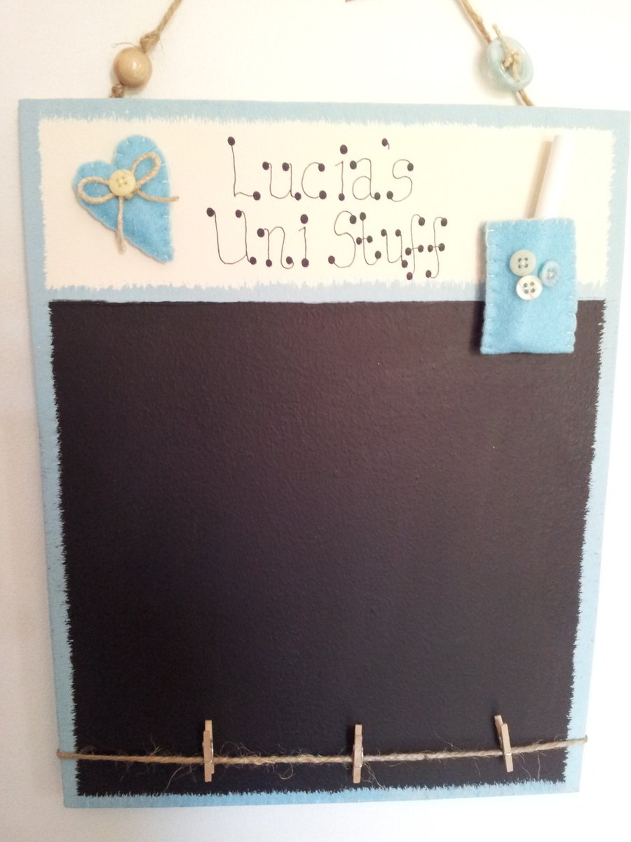 Personalised Memo Chalk Board