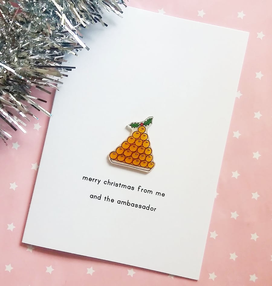 christmas chocolates - handmade christmas card 